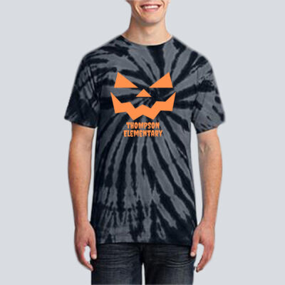 Adult Tie-Dye T-Shirt - Fall Holidays - Jack O' Lantern Thumbnail