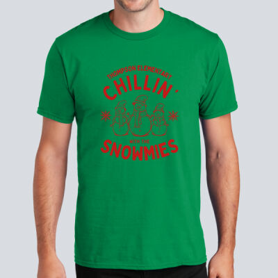 Adult T-Shirt - Winter Holidays - Chillin' - Red Thumbnail