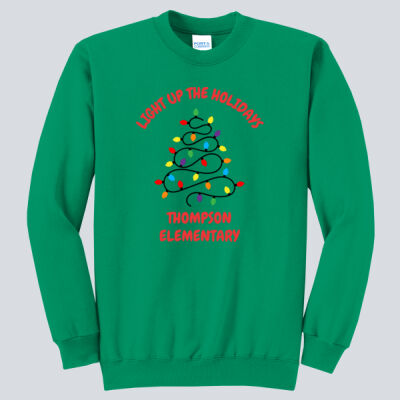 Adult Crewneck - Winter Holidays - Light Up - Red Thumbnail