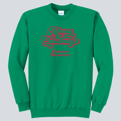 Adult Crewneck - Winter Holidays - Merry Christmas - Red Thumbnail