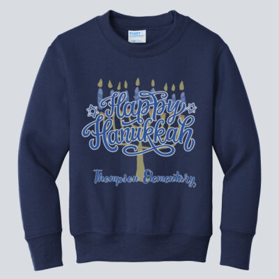 Youth Crewneck - Winter Holidays - Happy Hanukkah Thumbnail