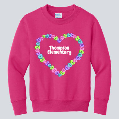 Youth Crewneck - Spring Holidays - Candy Hearts Thumbnail