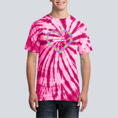 Adult Tie-Dye T-Shirt - Spring Holidays - Candy Hearts Thumbnail