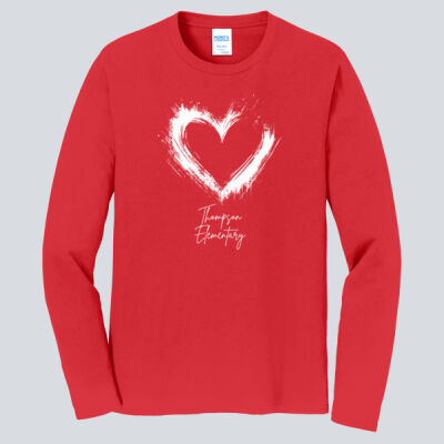 Adult Long Sleeve Shirt - Spring Holidays - Valentine's Heart Thumbnail
