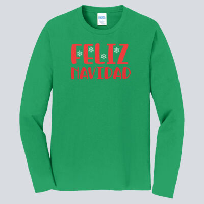 Youth T-Shirt - Winter Holidays - Feliz Navidad - Red Thumbnail