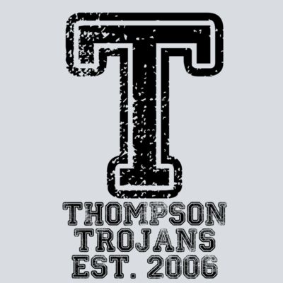 Distressed Varsity T - Black Thumbnail