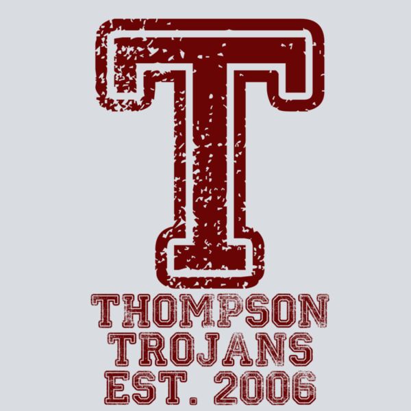 Distressed Varsity T - Maroon Thumbnail