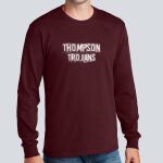 Adult Maroon Long Sleeve Shirt - Thompson Thumbnail