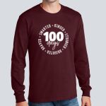 Adult Maroon Long Sleeve Shirt - Thompson Thumbnail