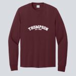 Adult Maroon Long Sleeve Shirt - Thompson Thumbnail
