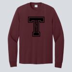 Adult Maroon Long Sleeve Shirt - Thompson Thumbnail