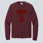 Adult Maroon Long Sleeve Shirt - Thompson Thumbnail
